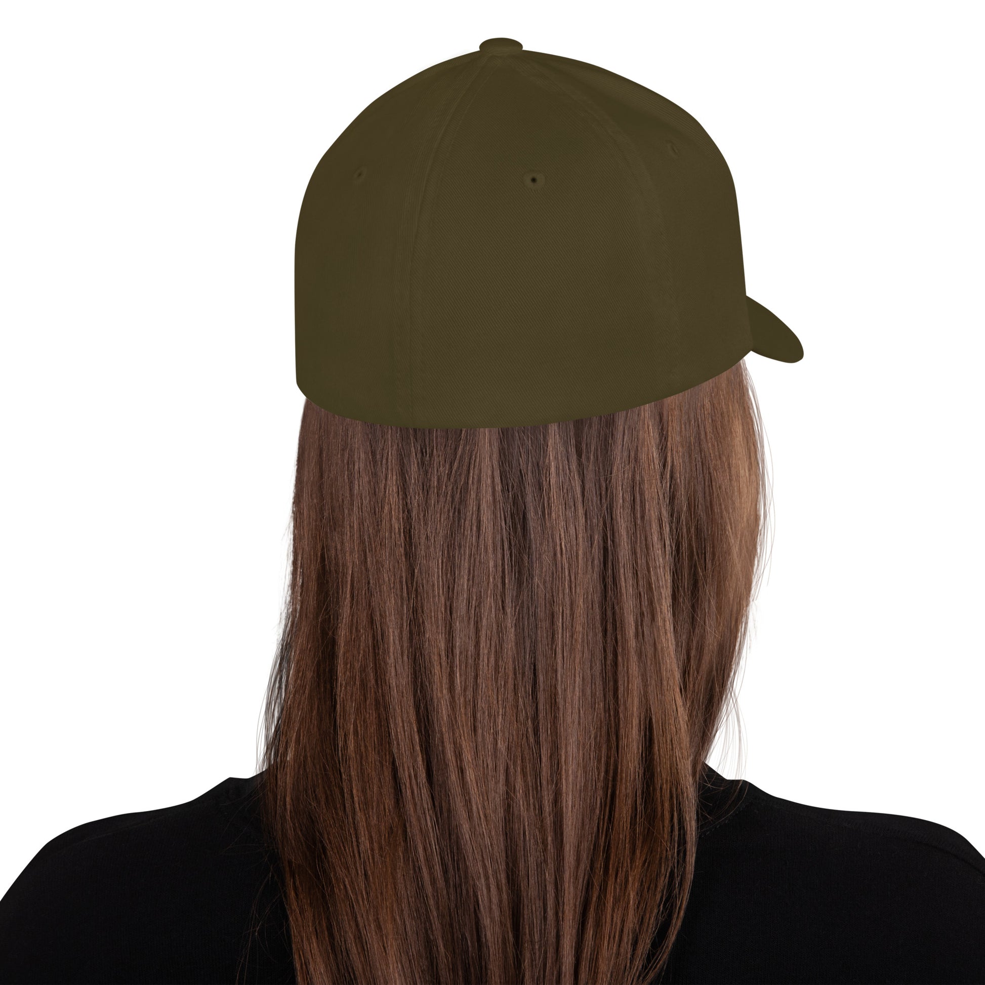Stretch fit Christian twill cap with breathable embroidered eyelets