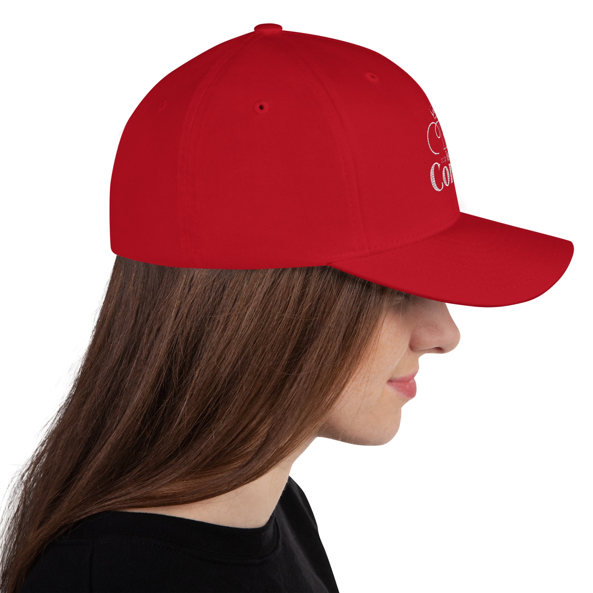 Comfortable Christian hat with 6-panel design and silver undervisor