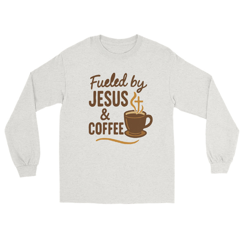 Men’s faith and coffee themed shirt in classic fit