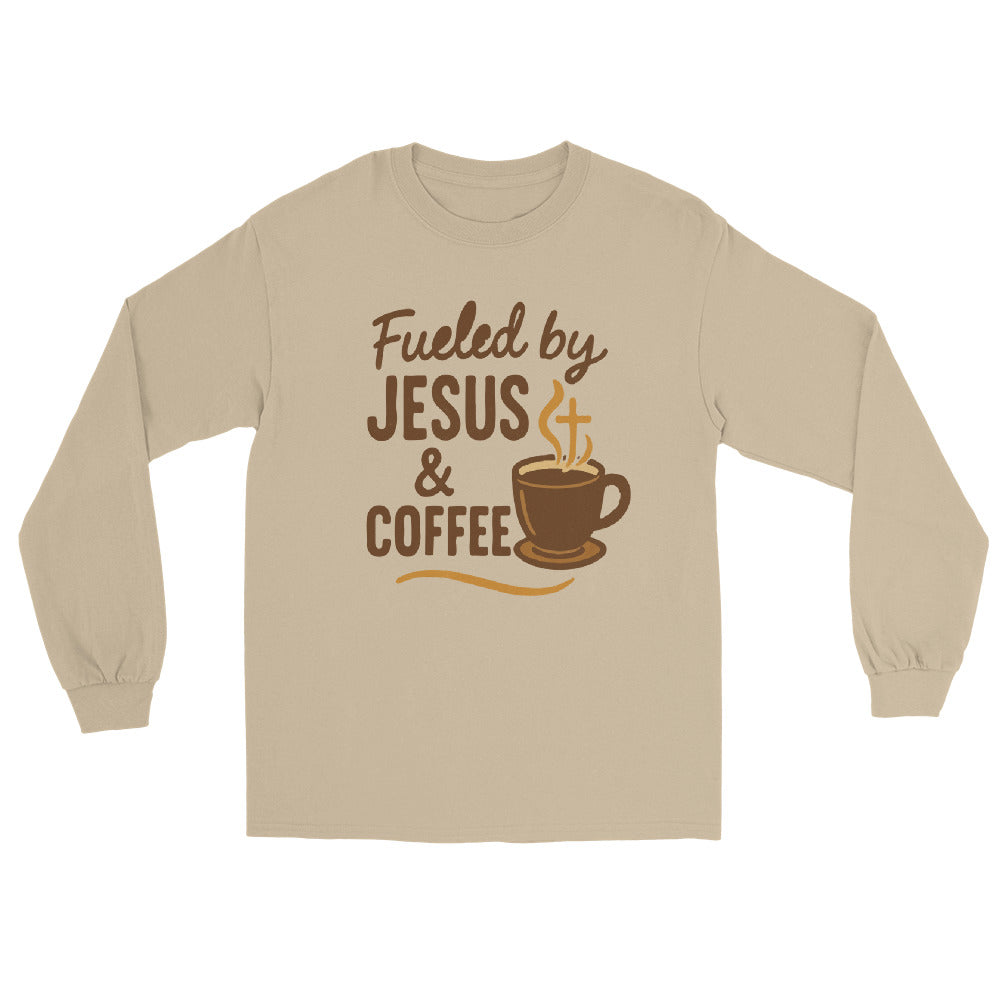 Men’s faith and coffee themed shirt in classic fit