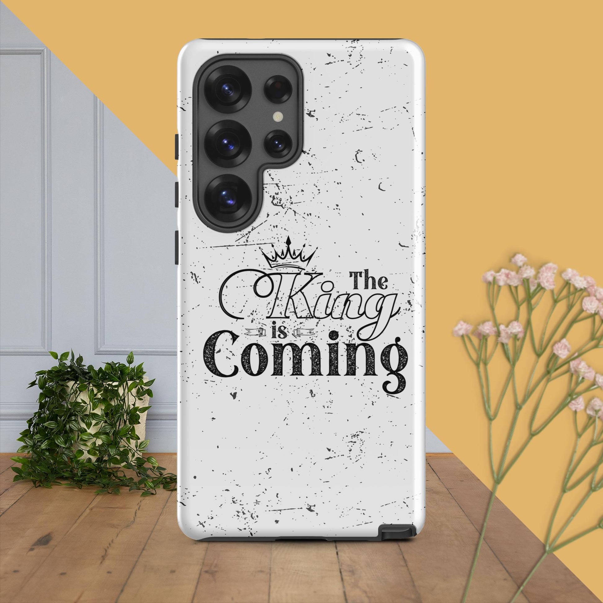 Protective Christian phone cover perfect for school, work, or Bible study