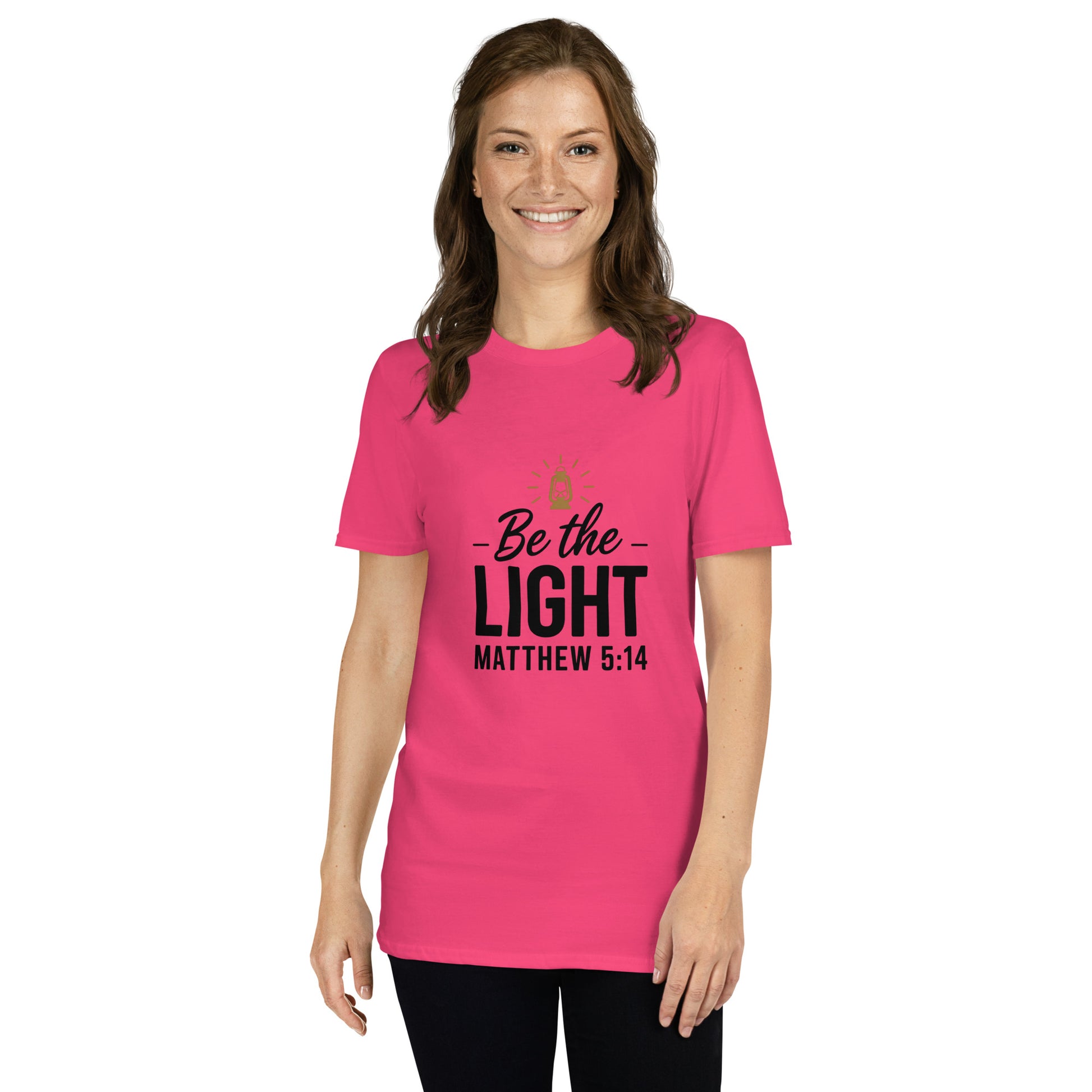 Women’s Christian t-shirt Be the Light Matthew 5:16