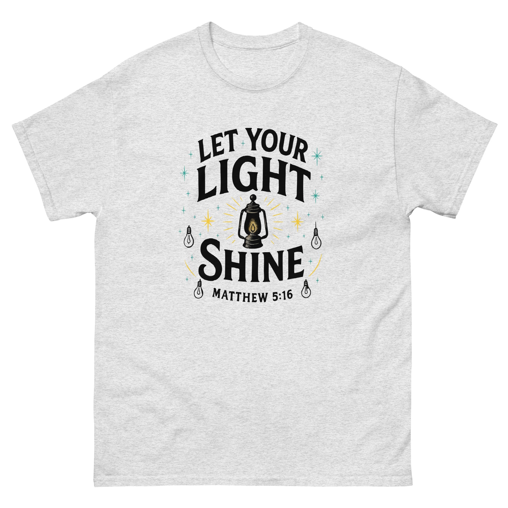 Christian classic fit t-shirt Let Your Light Shine
