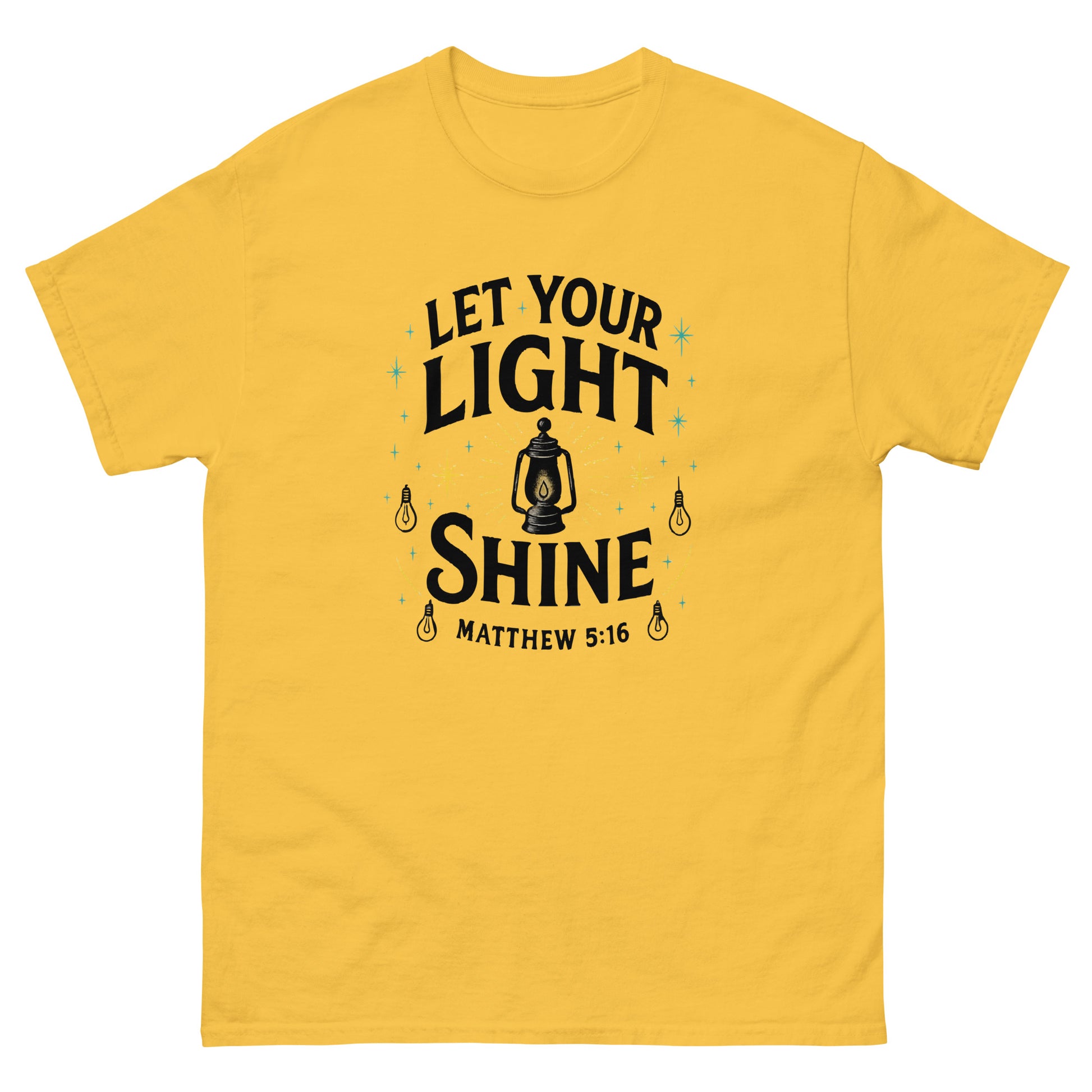 Christian classic fit t-shirt Let Your Light Shine