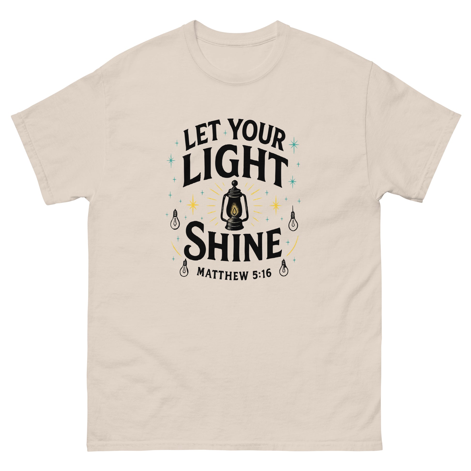 Christian classic fit t-shirt Let Your Light Shine