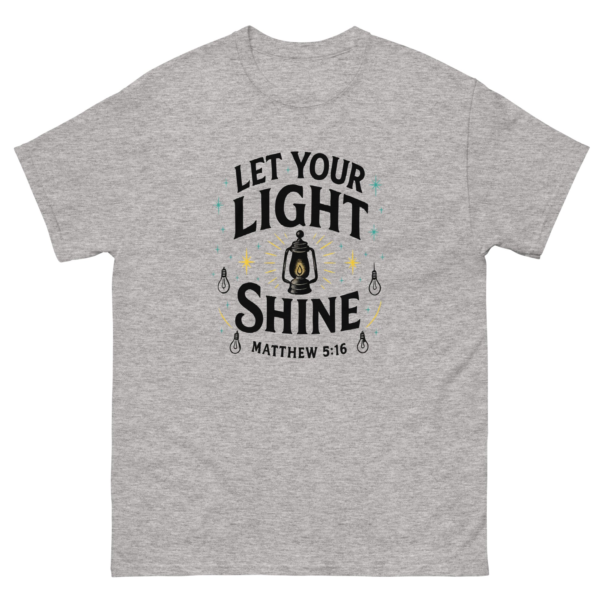 Christian classic fit t-shirt Let Your Light Shine