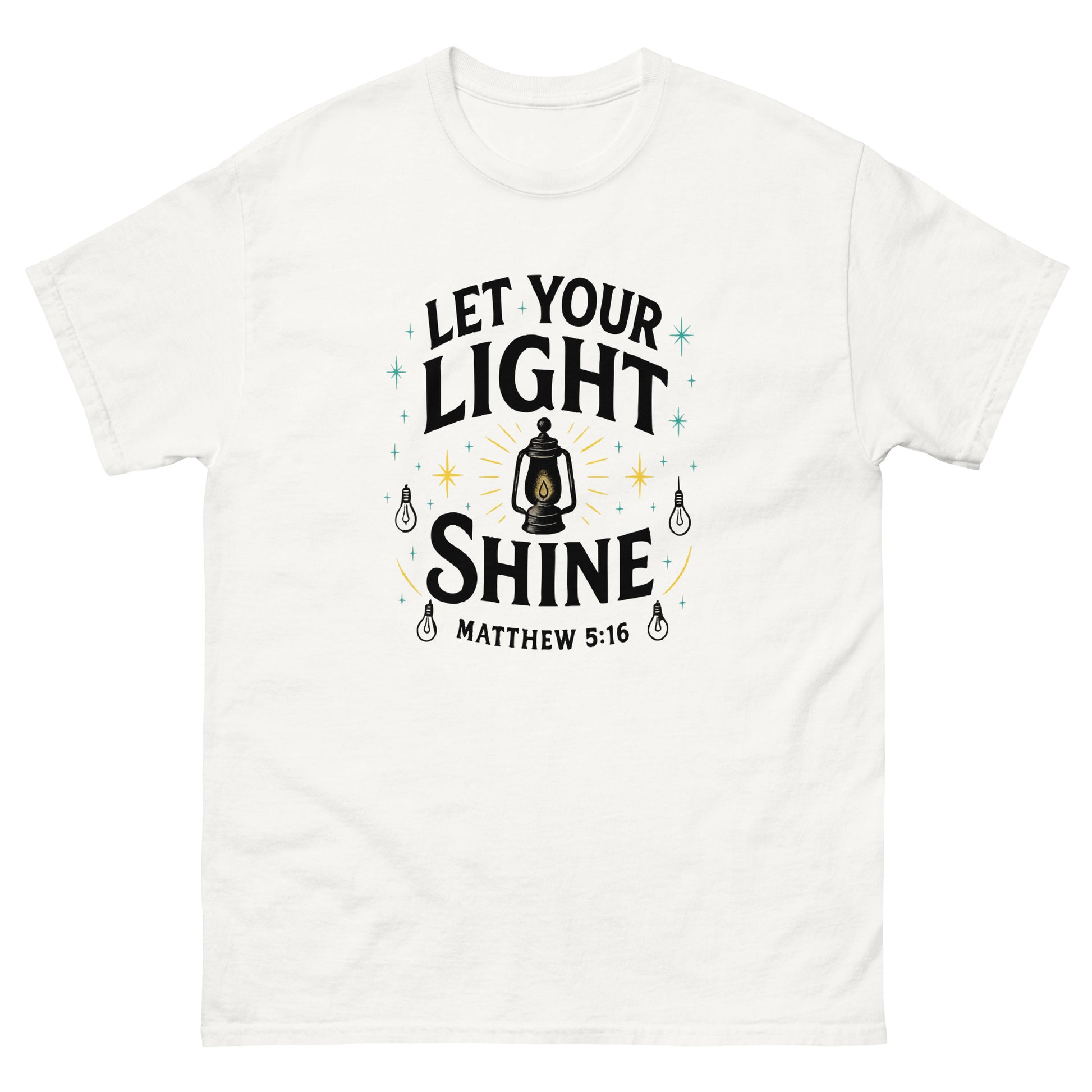 Christian classic fit t-shirt Let Your Light Shine