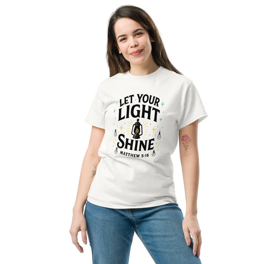 Let Your Light Shine Christian t-shirt
