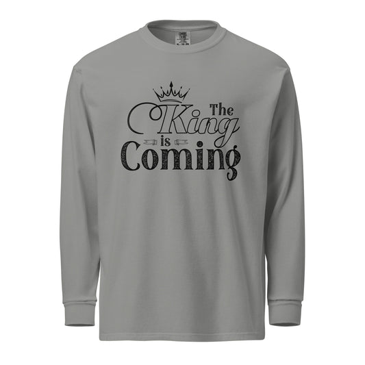 Christian heavyweight long-sleeve t-shirt with garment-dyed vintage look