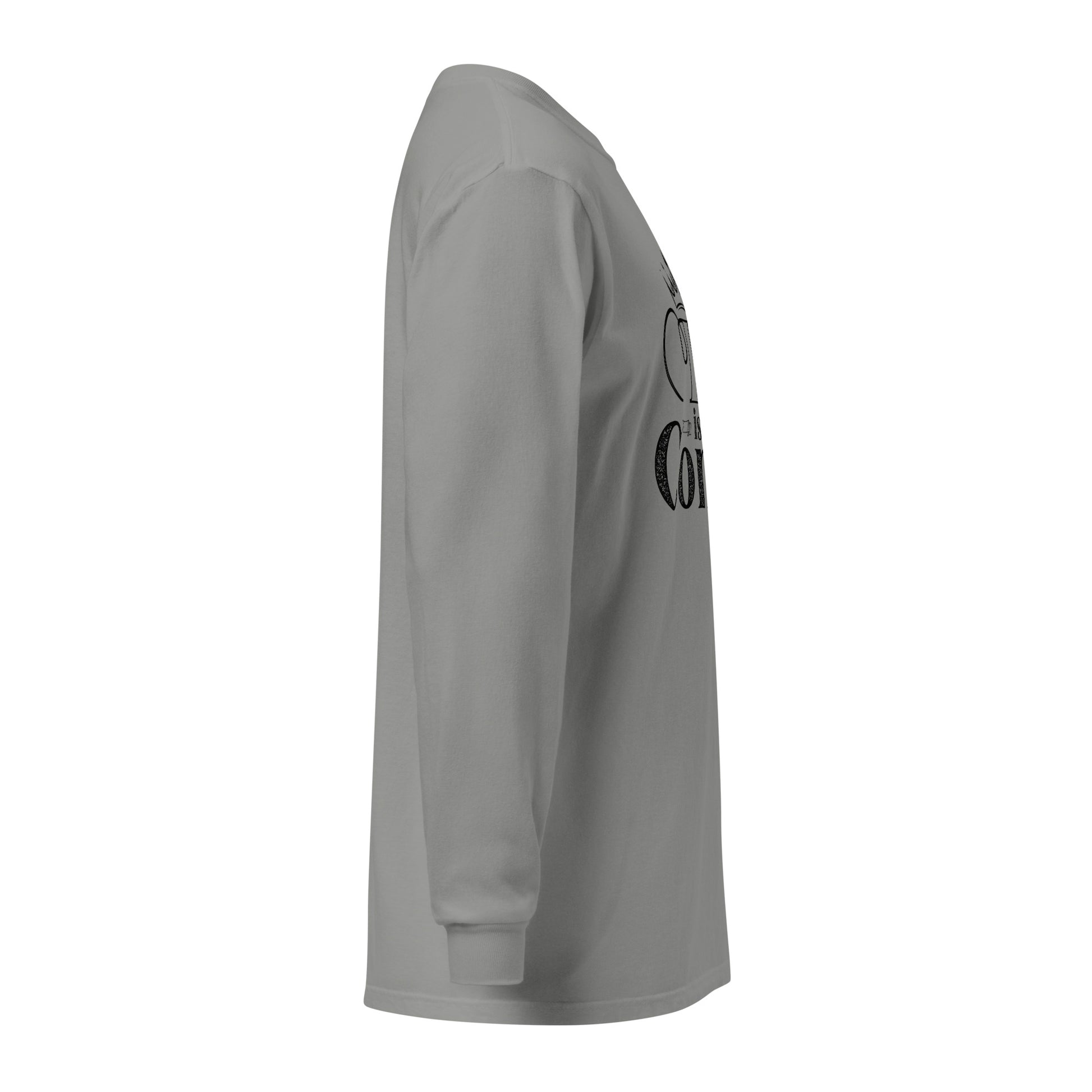 Faith-based heavyweight long-sleeve tee for church, Bible study, and casual wear