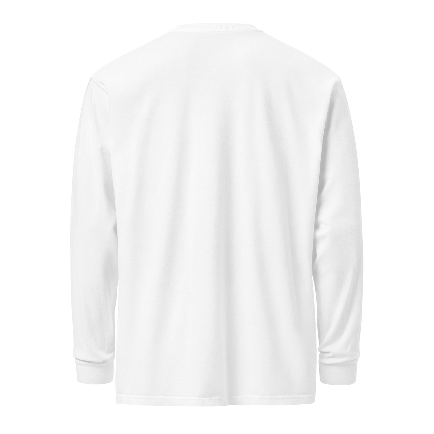 Faith-based heavyweight long-sleeve tee for church, Bible study, and casual wear