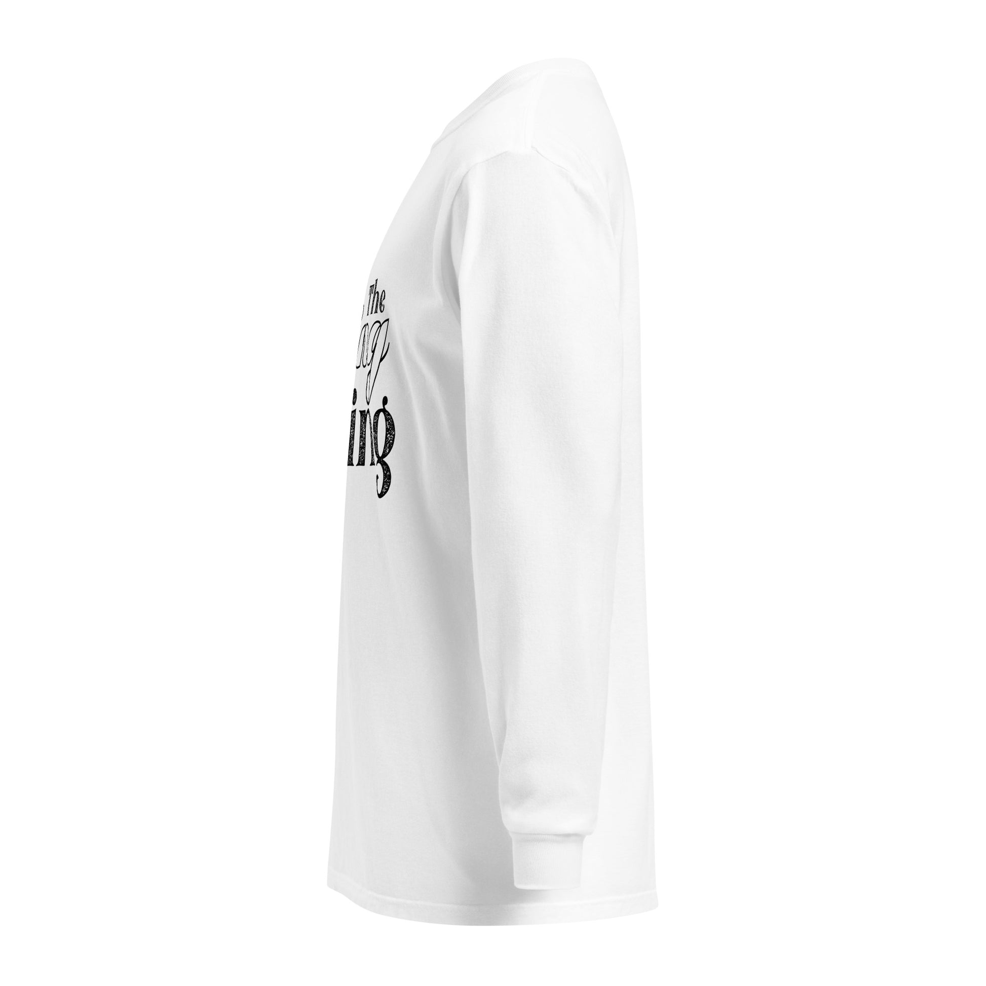 Faith-based heavyweight long-sleeve tee for church, Bible study, and casual wear