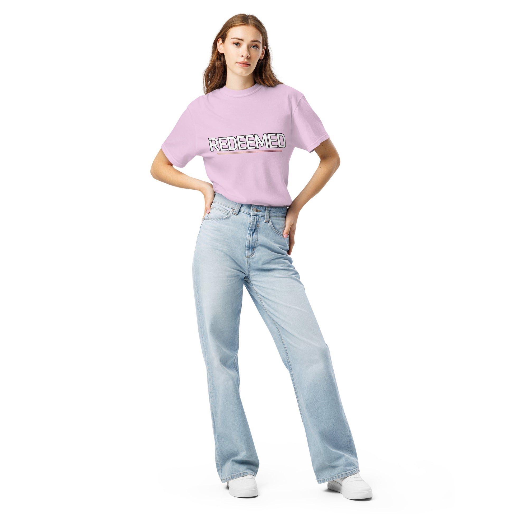 Faith-based garment-dyed t-shirt women’s Christian clothing