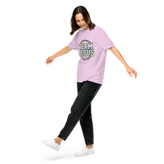 Women’s Christian heavyweight t-shirt Team Jesus design