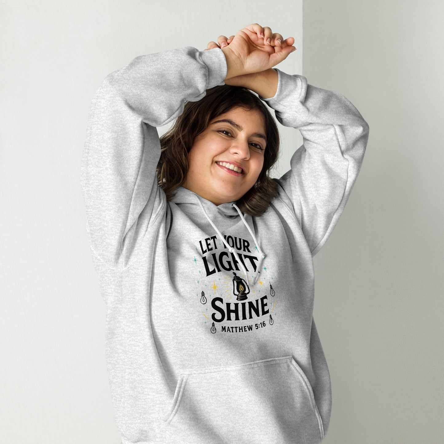 Bible verse hoodie with front pouch pocket