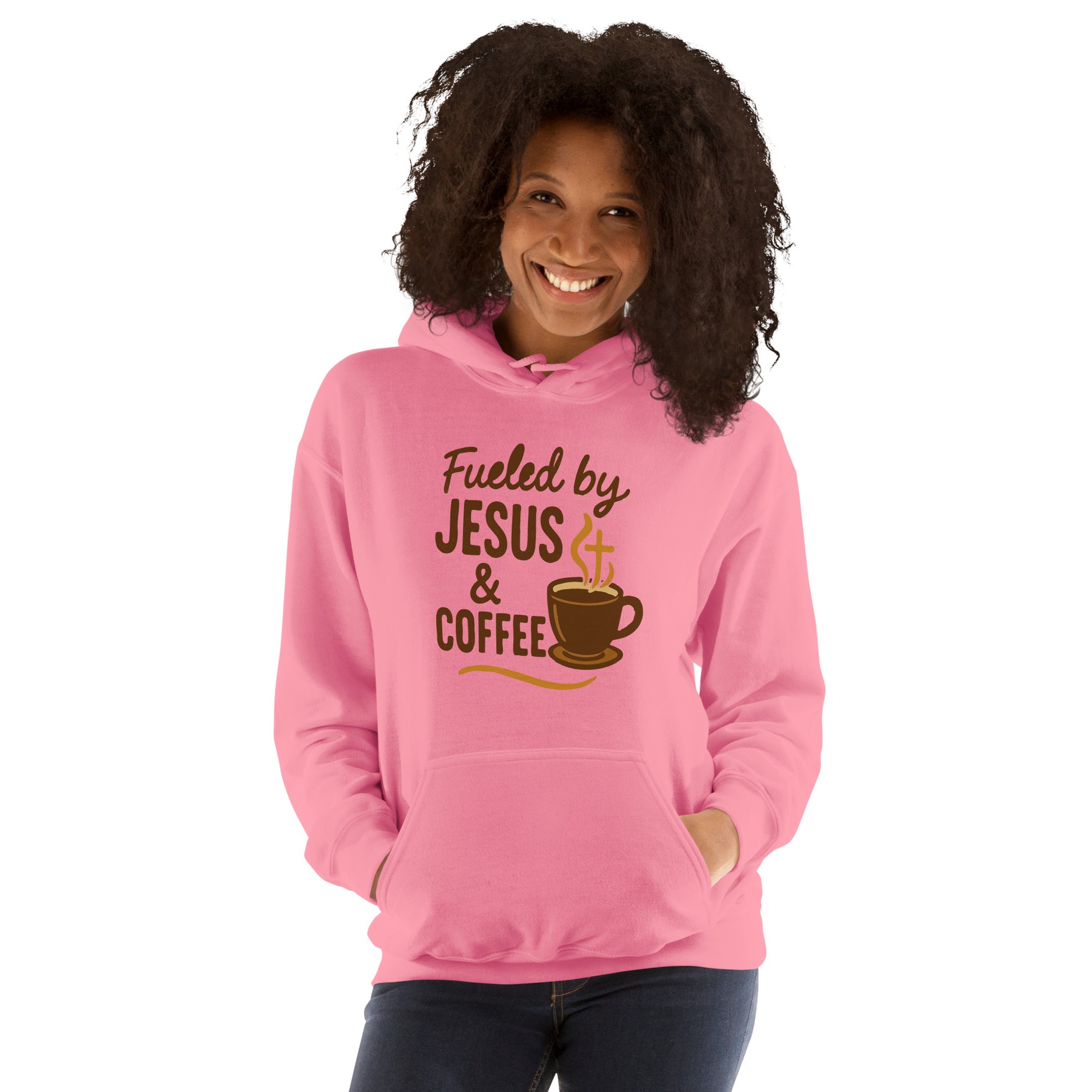 Faith-based hoodie for coffee lovers
