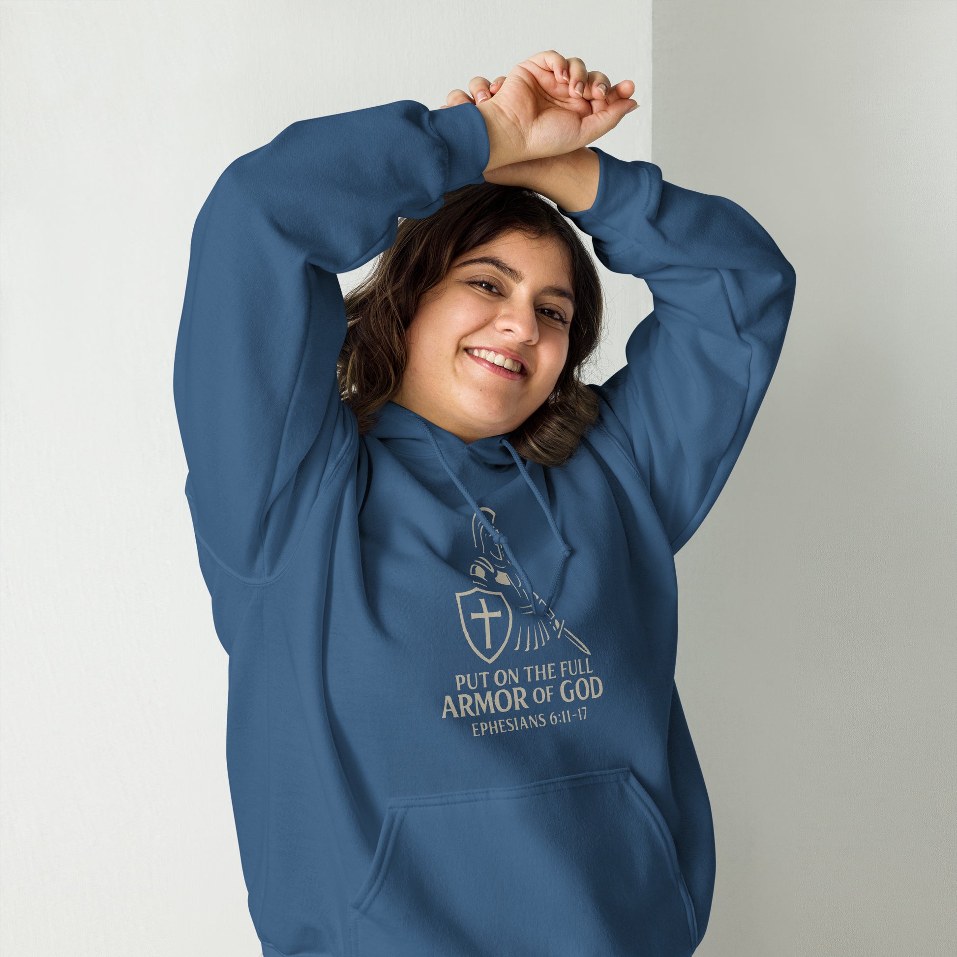 Put on the Full Armor of God Christian hoodie