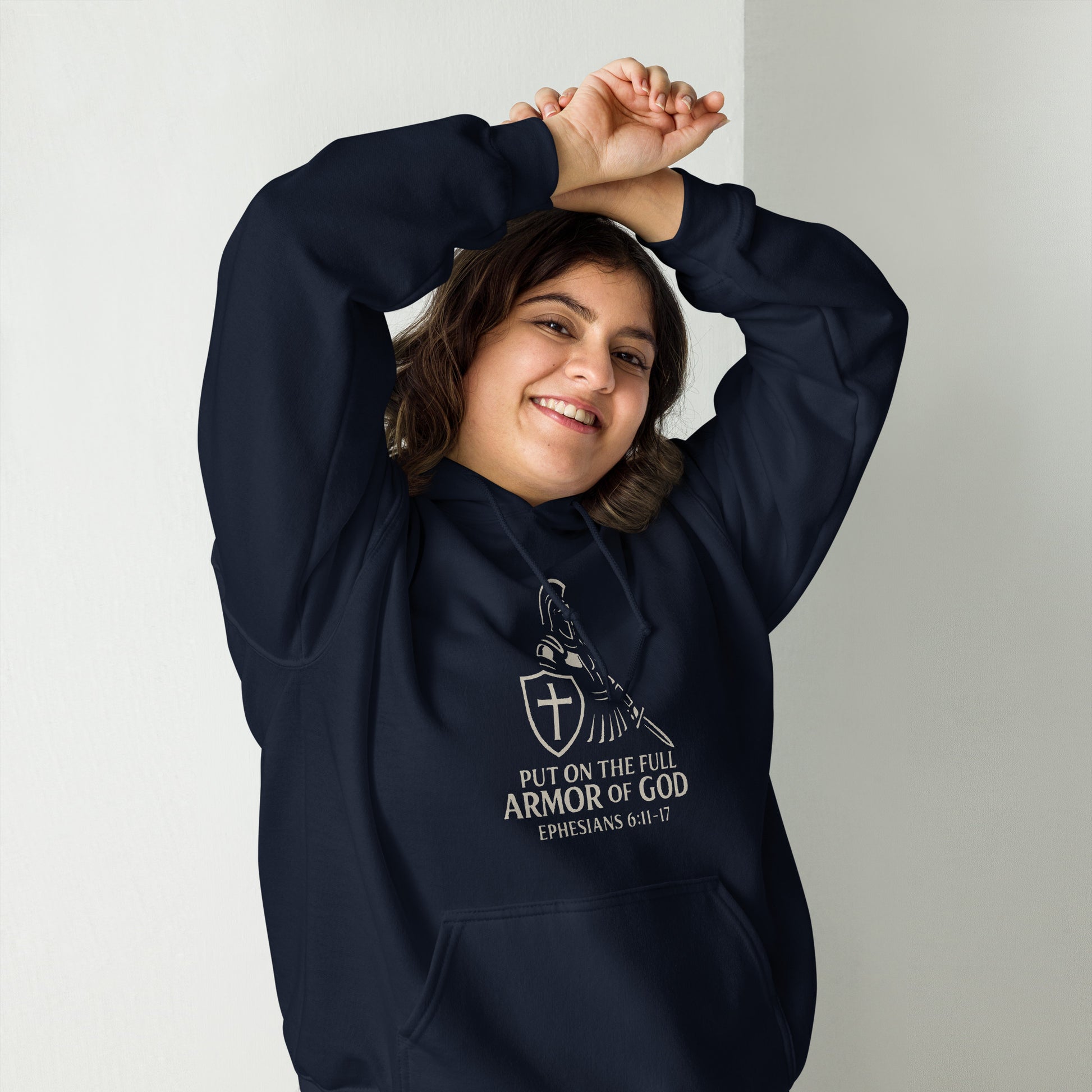 Put on the Full Armor of God Christian hoodie