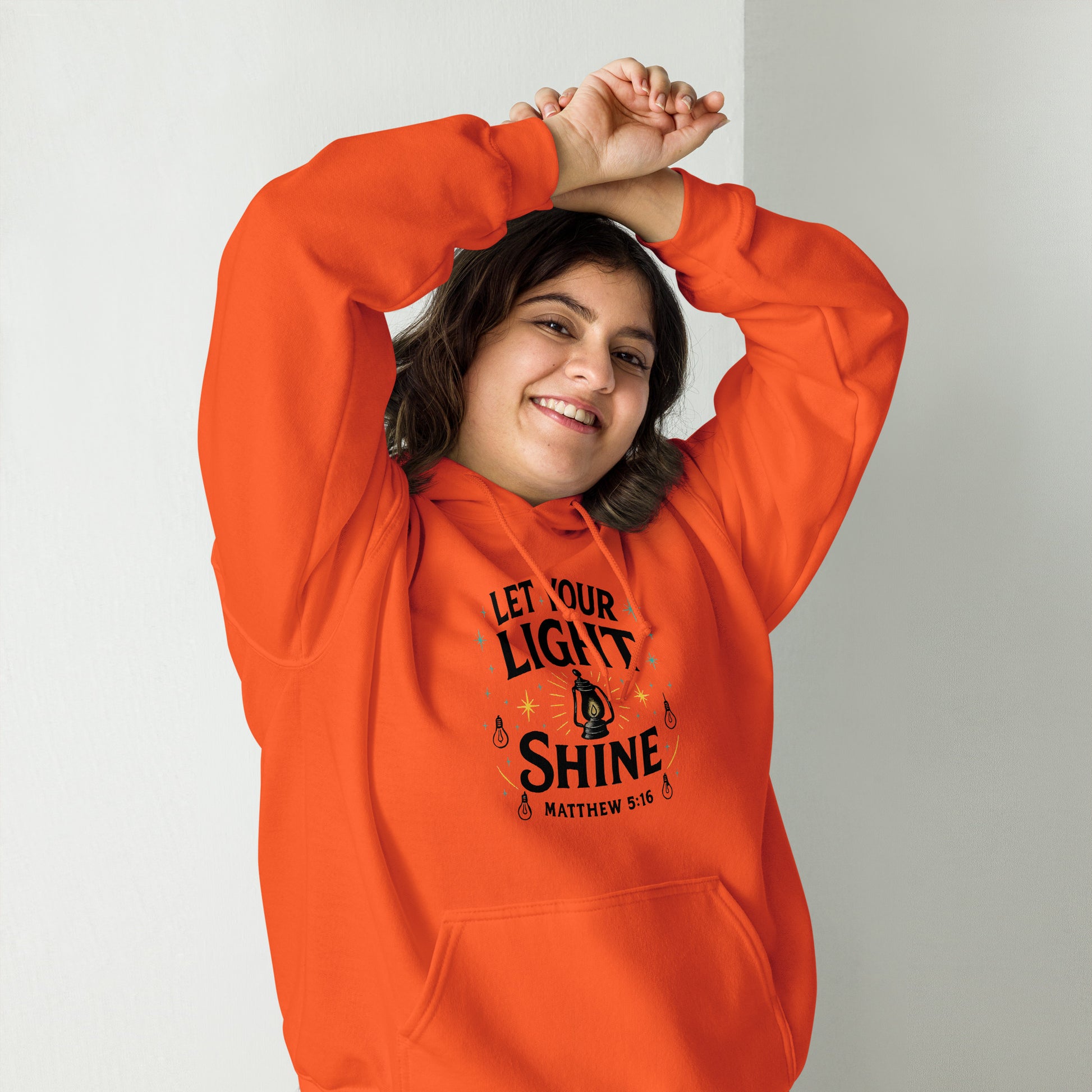 Let Your Light Shine Christian hoodie