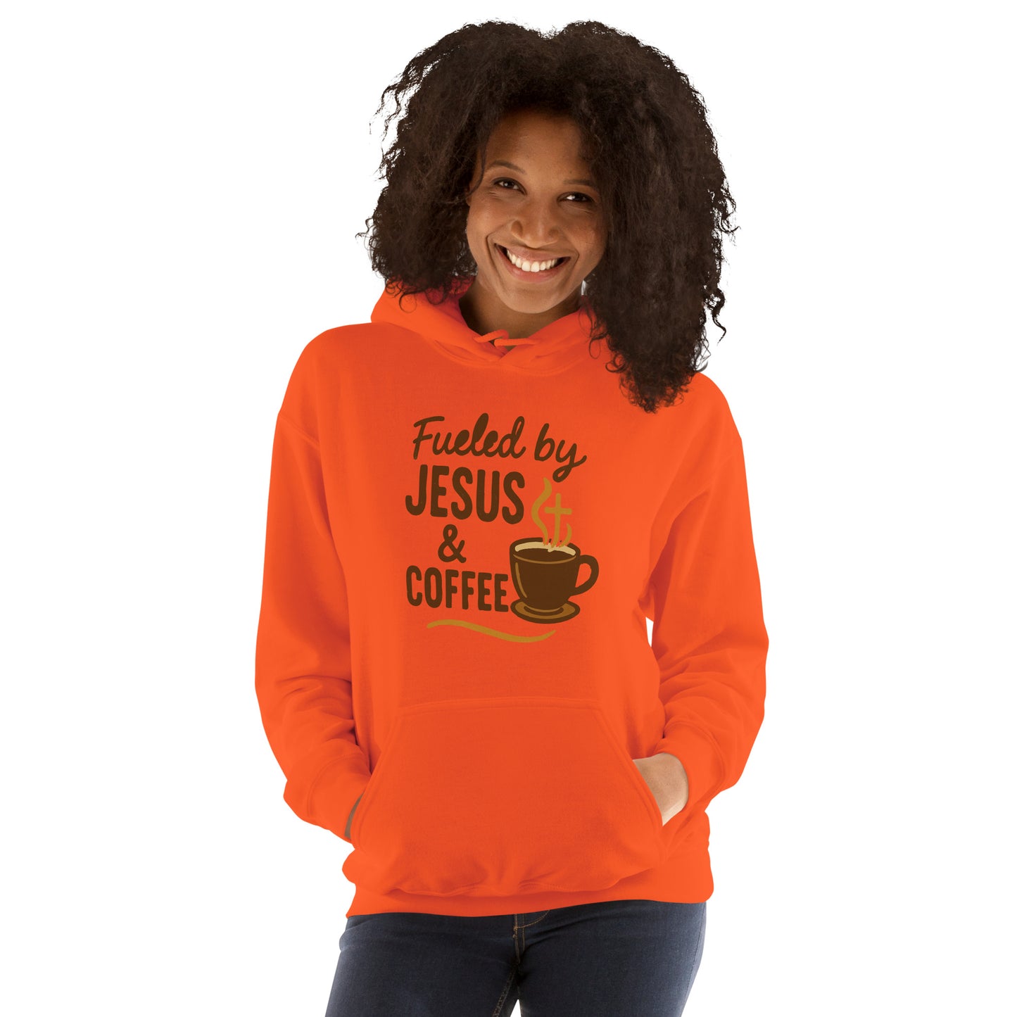 Women’s Fueled by Jesus and Coffee Christian hoodie
