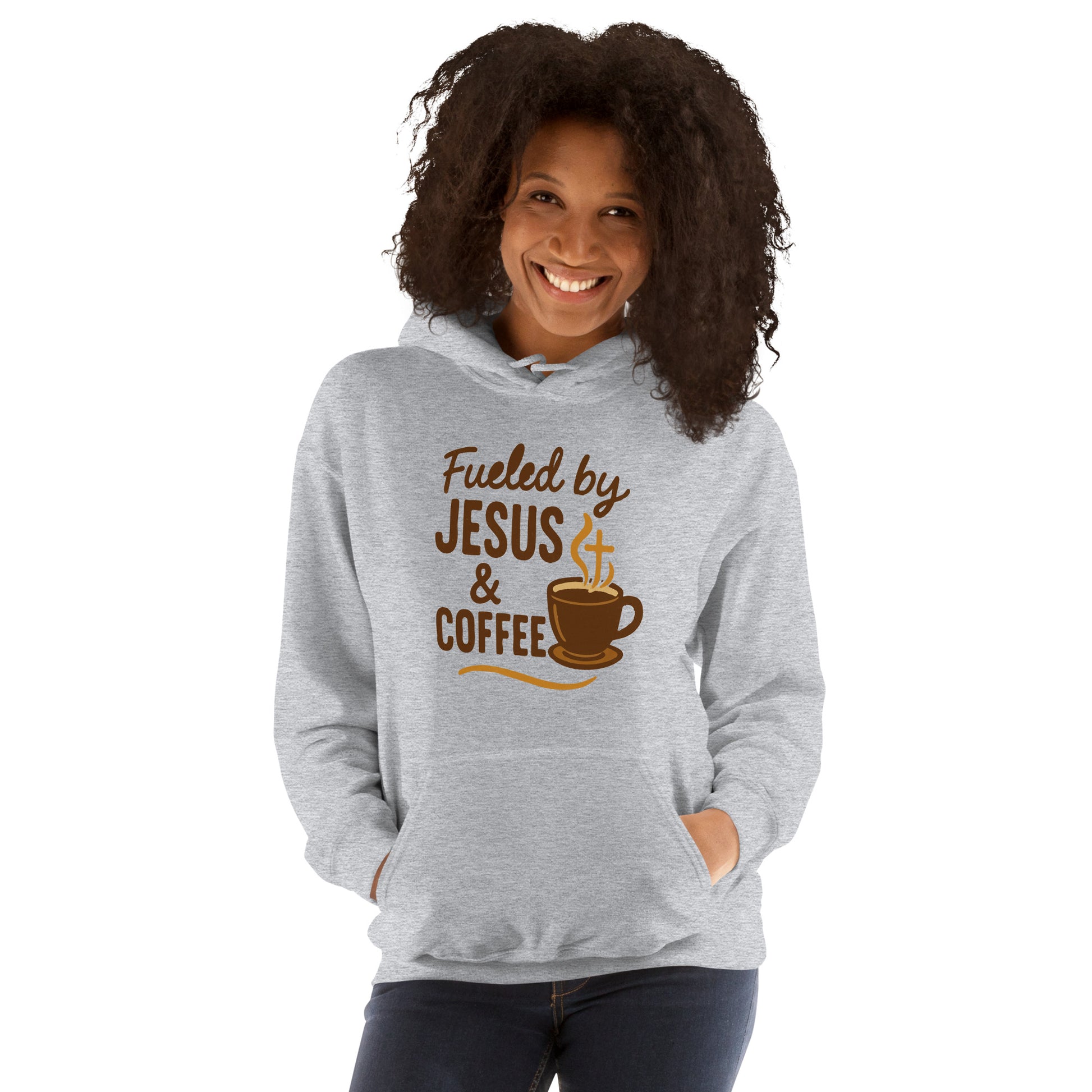 Women’s Fueled by Jesus and Coffee Christian hoodie