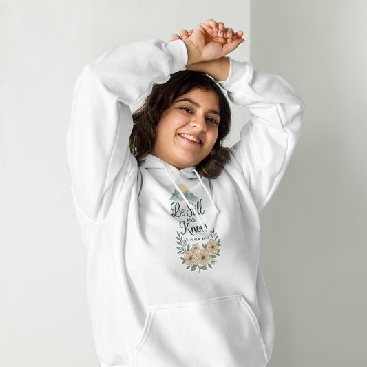 Be Still and Know Psalm 46:10 Christian hoodie