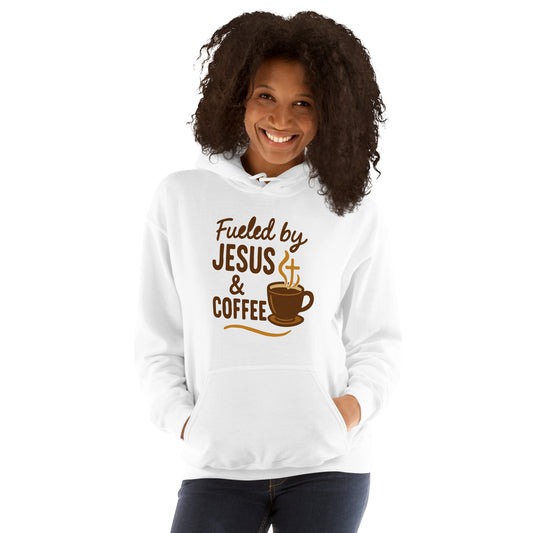 Women’s Fueled by Jesus and Coffee Christian hoodie