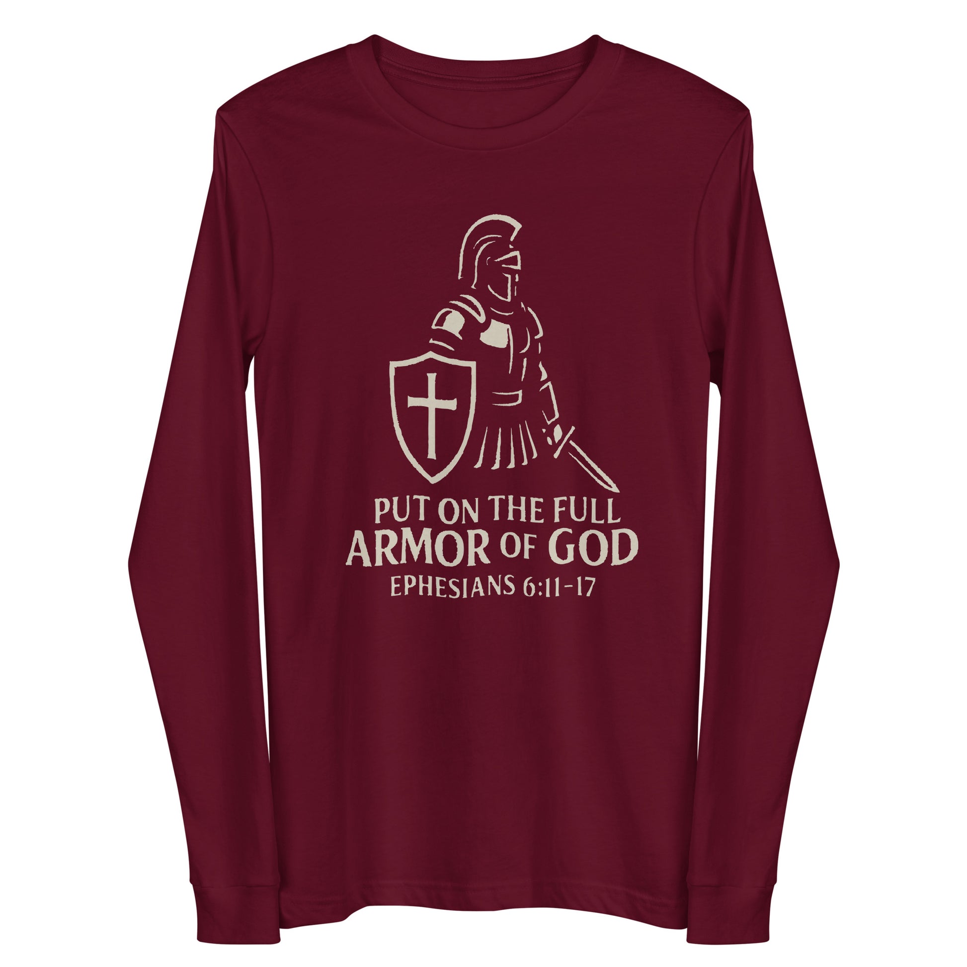 Put on the Full Armor of God Christian long sleeve shirt