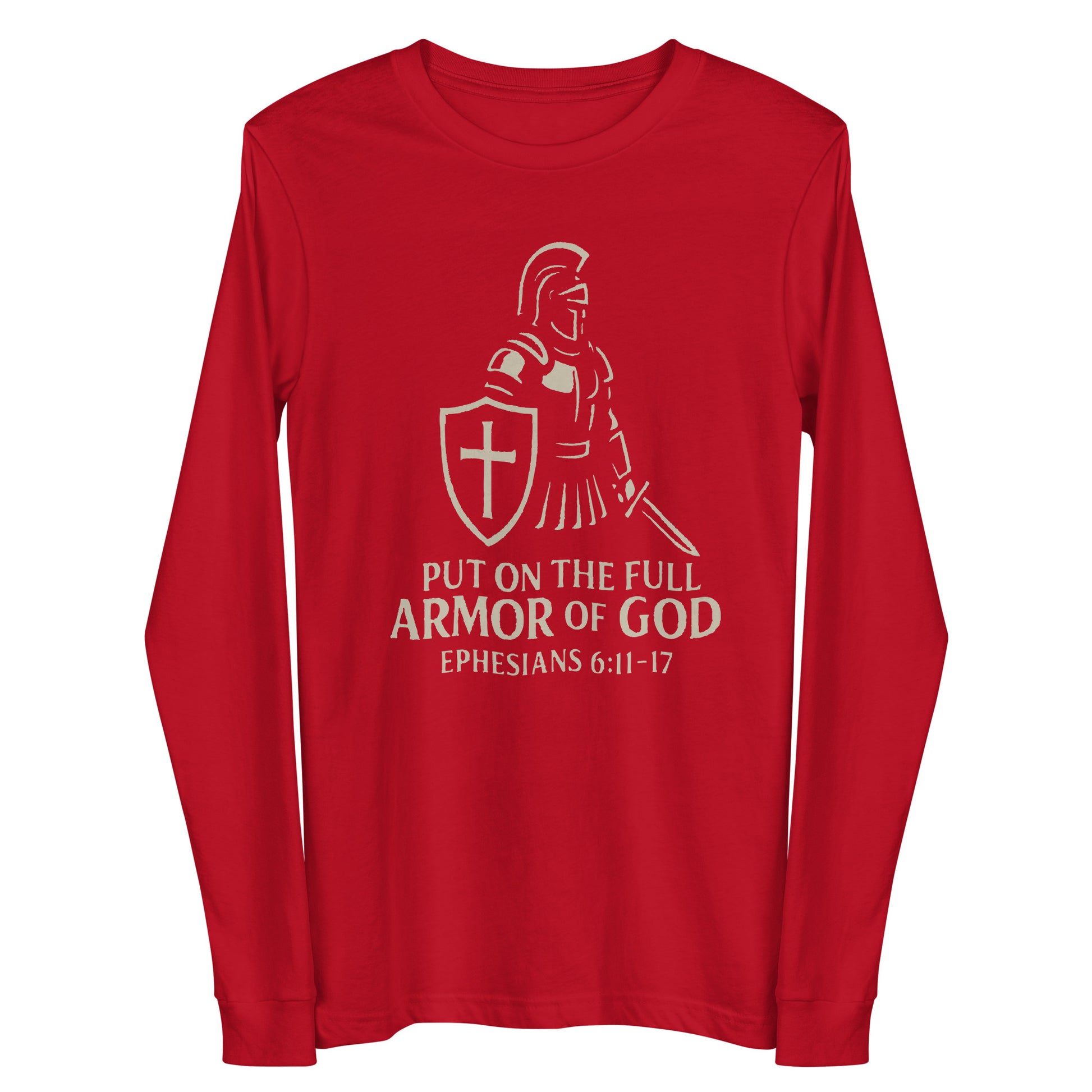 Put on the Full Armor of God Christian long sleeve shirt