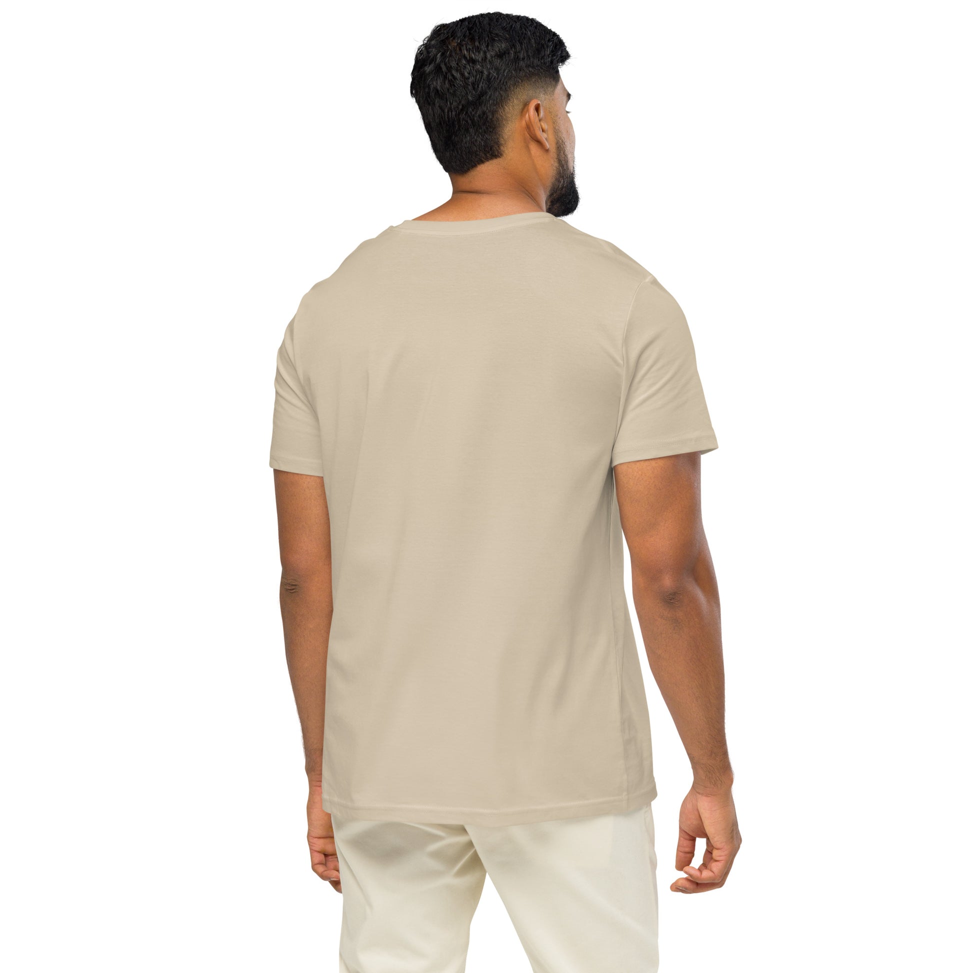 Christian men’s organic mid-light t-shirt made from GOTS-certified cotton