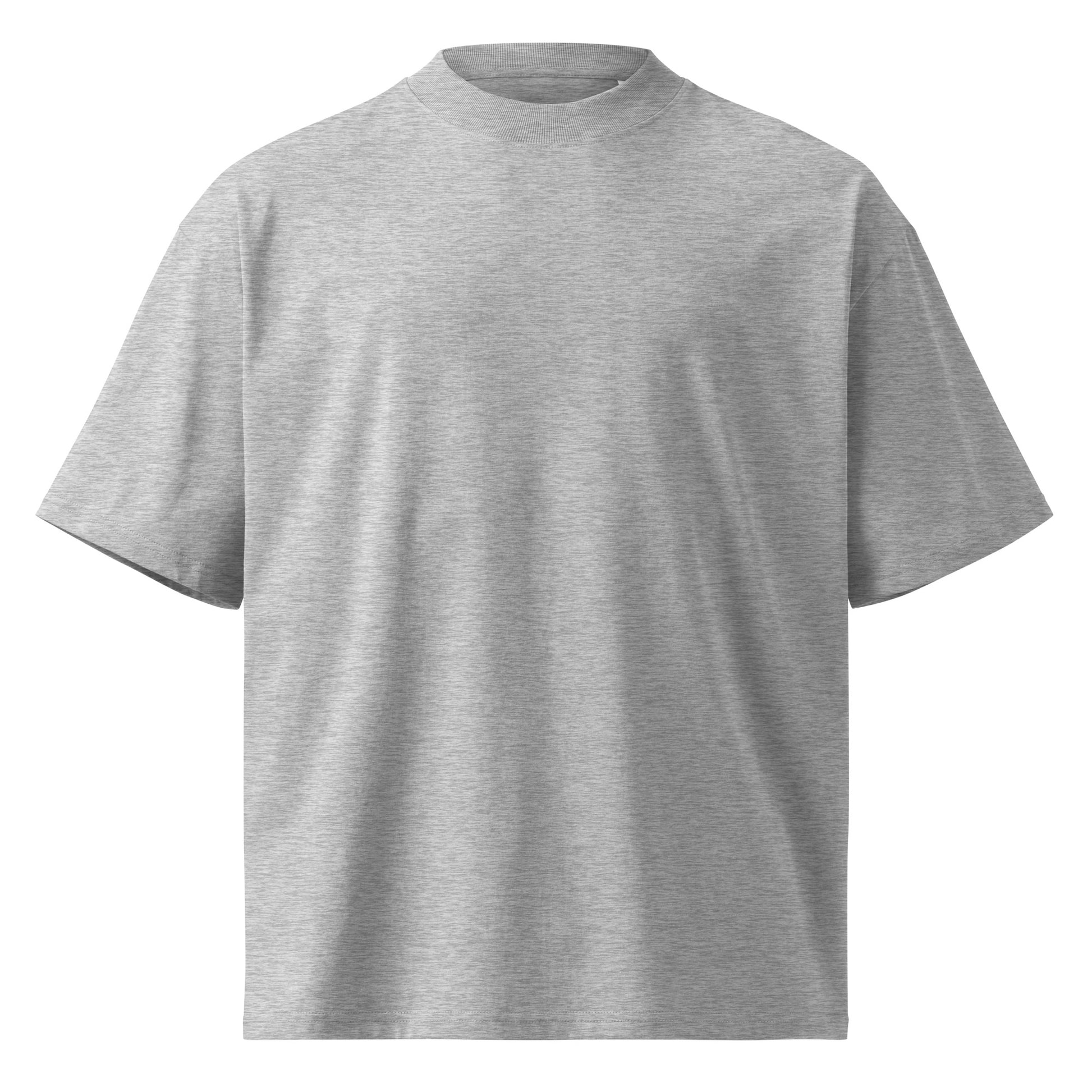 Christian organic oversized high neck t-shirt with dropped shoulders
