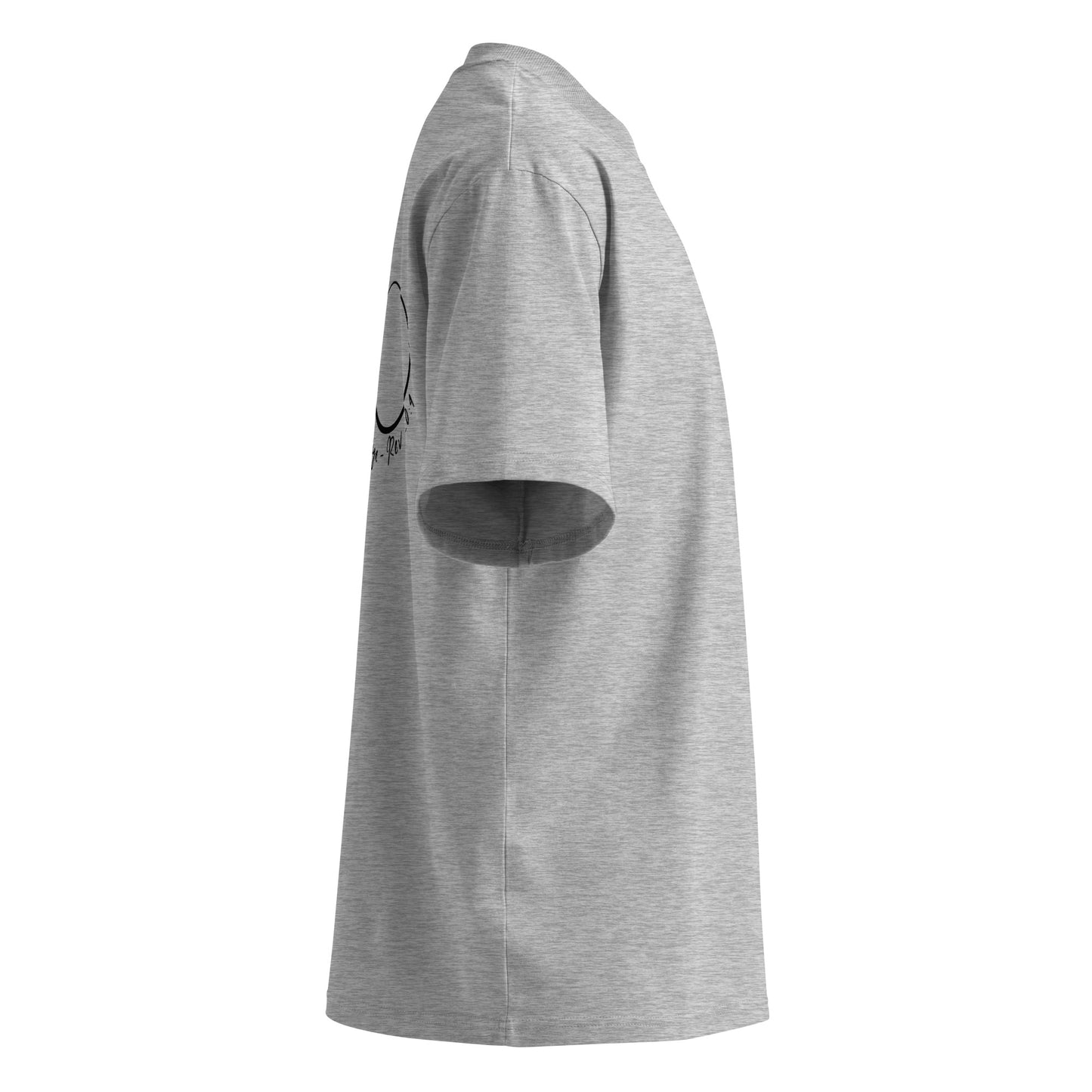 Christian organic oversized high neck t-shirt with dropped shoulders