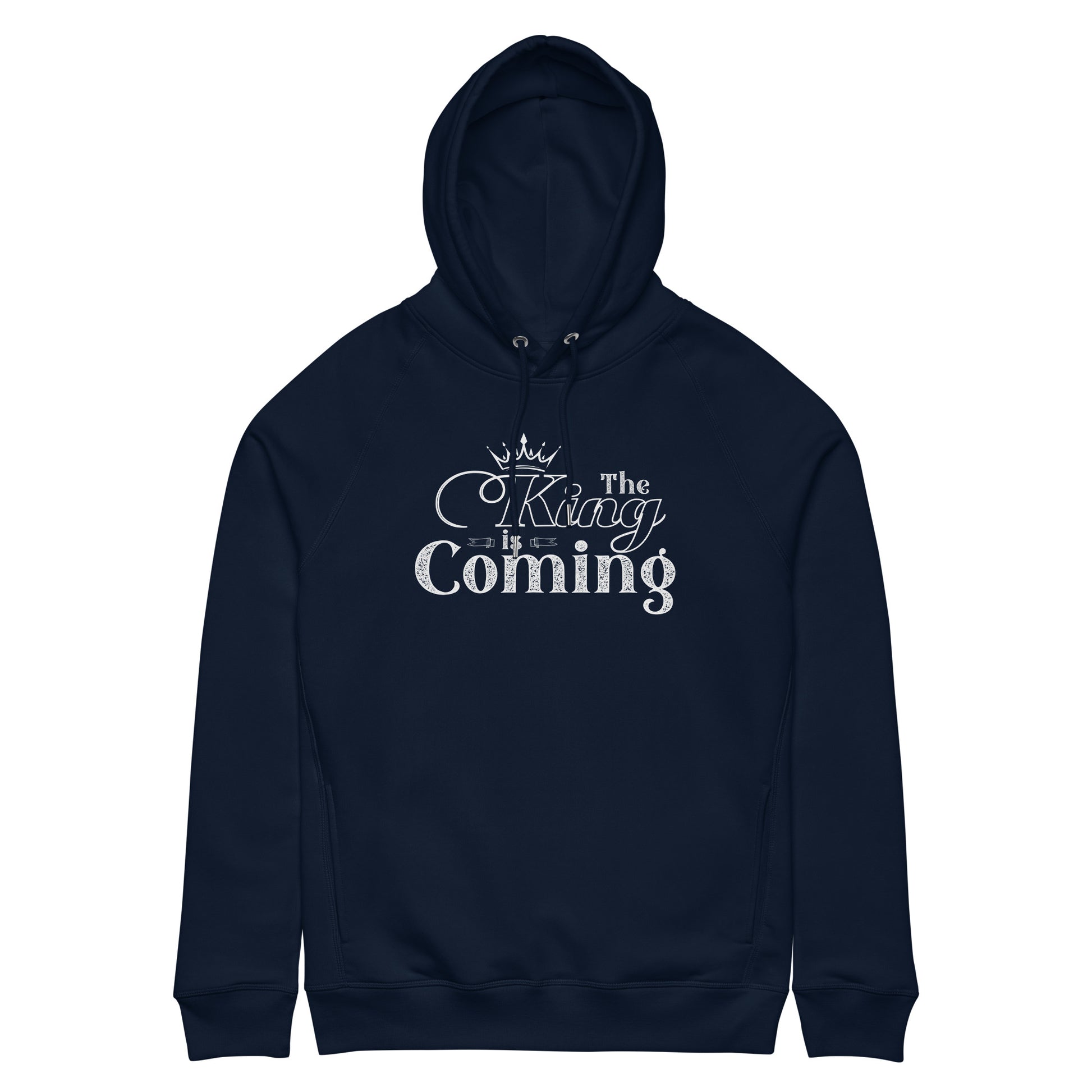 Faith-based men’s hoodie with side seam pockets and matching drawcords