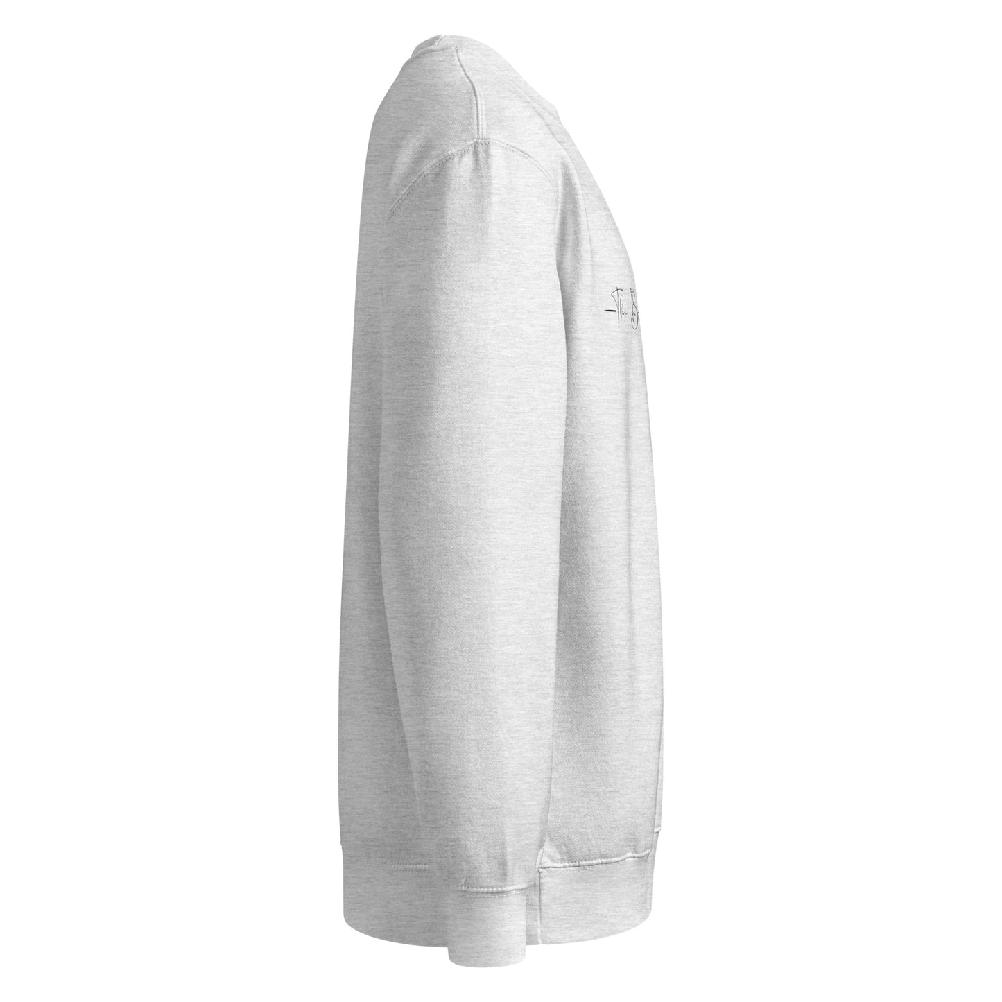 Faith-based crew neck pullover with recycled polyester blend