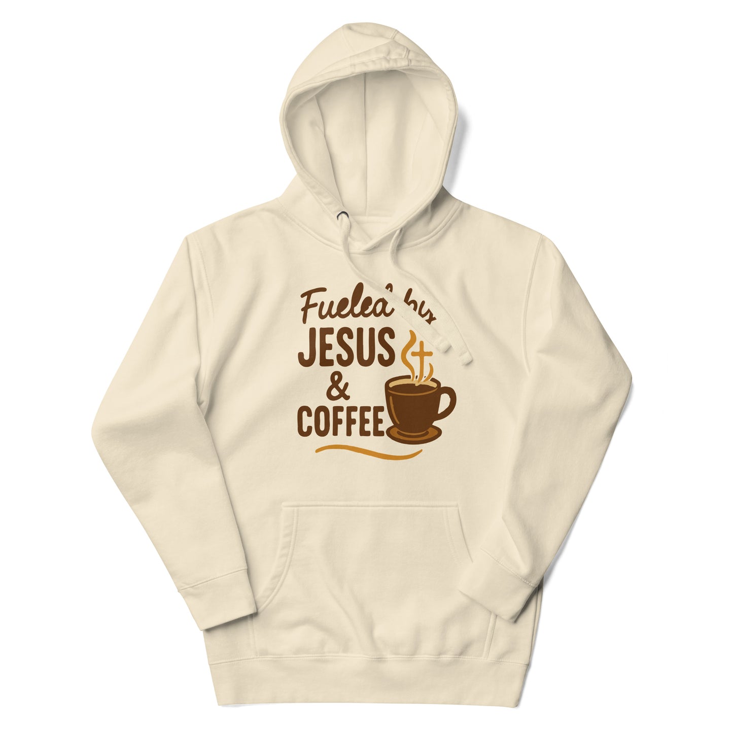 Warm Christian hoodie for coffee lovers and believers