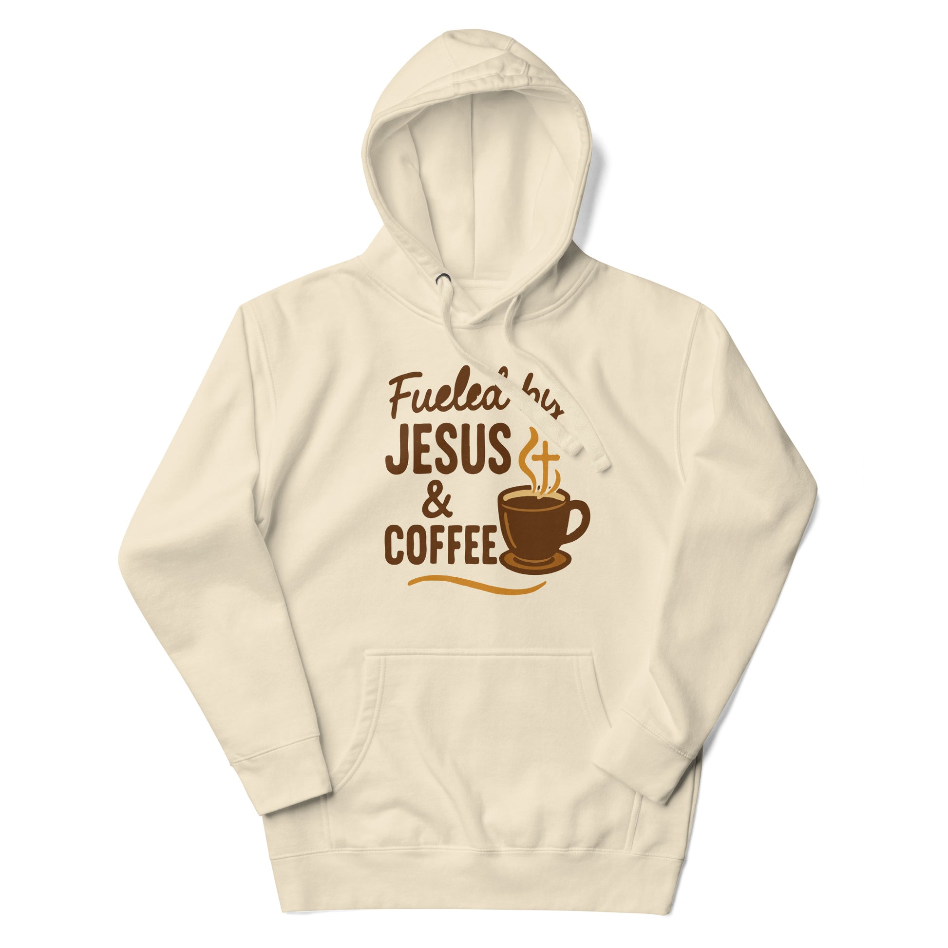 Warm Christian hoodie for coffee lovers and believers