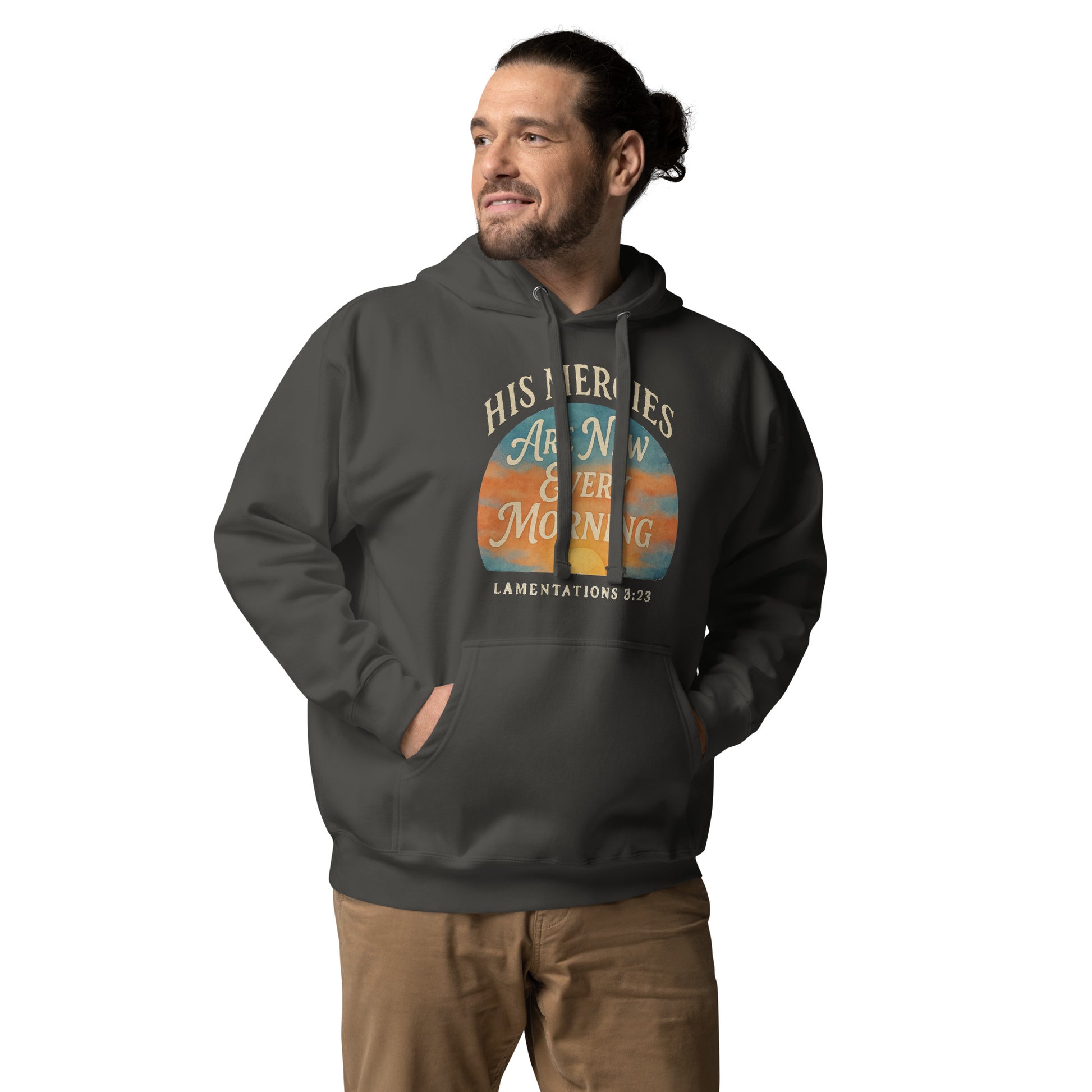 Christian streetwear hoodie with Scripture message