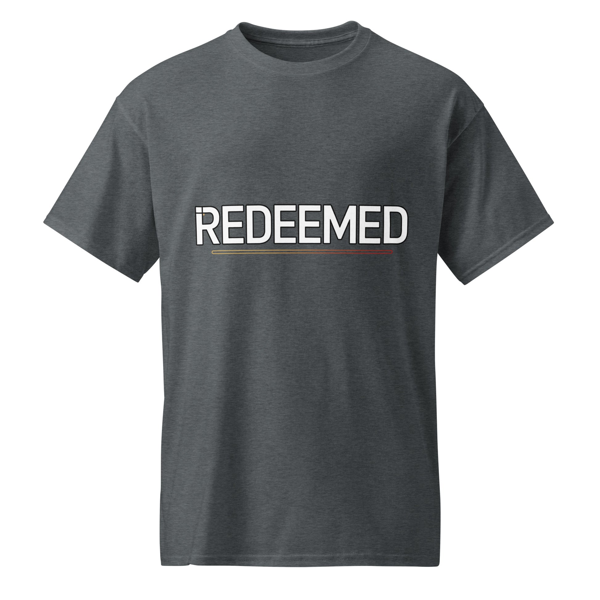 Moisture-wicking Christian shirt for men Redeemed
