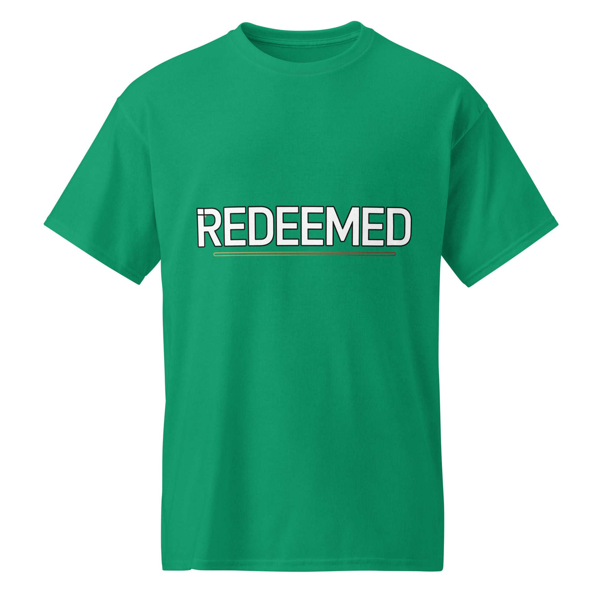 Moisture-wicking Christian shirt for men Redeemed
