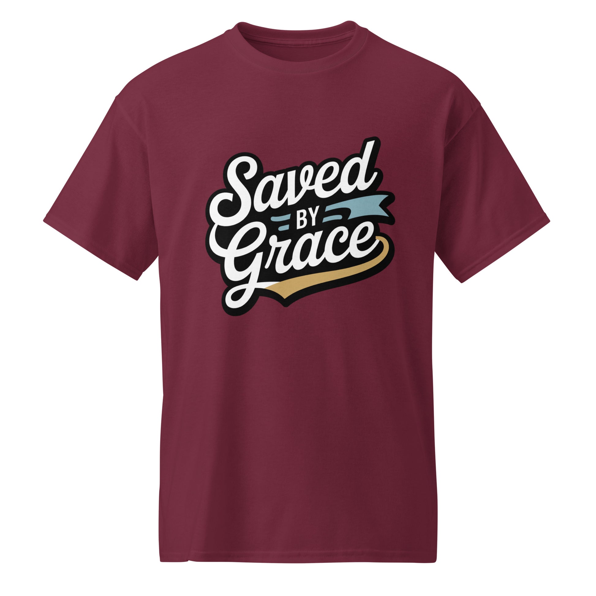 Men’s Christian DryBlend t-shirt Saved by Grace Ephesians 2:8