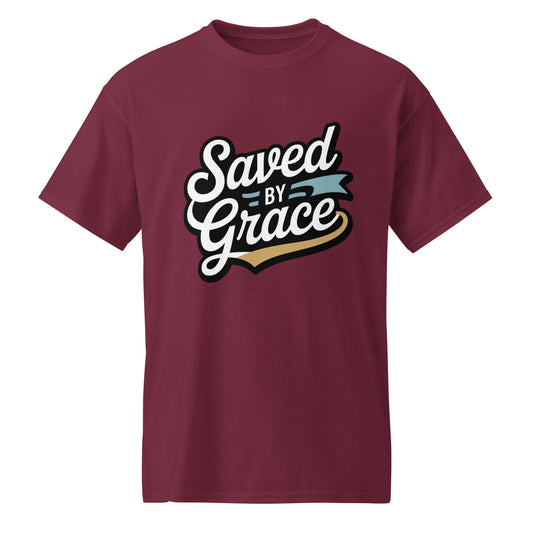 Men’s Christian DryBlend t-shirt Saved by Grace Ephesians 2:8