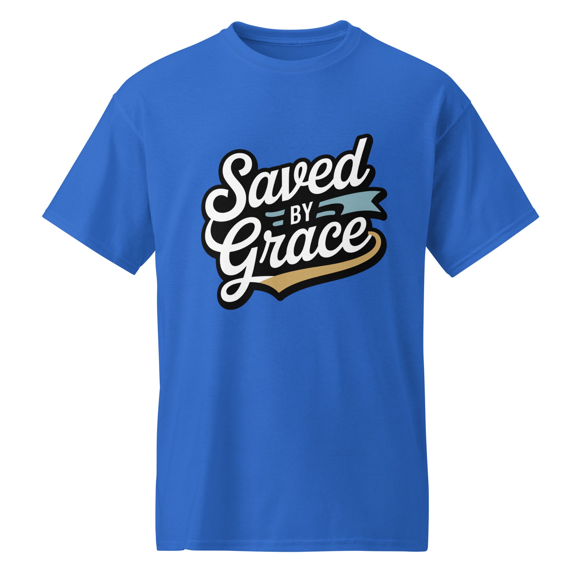 Men’s Christian DryBlend t-shirt Saved by Grace Ephesians 2:8