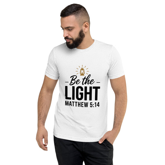 Faith-based men’s fitted t-shirt scripture design