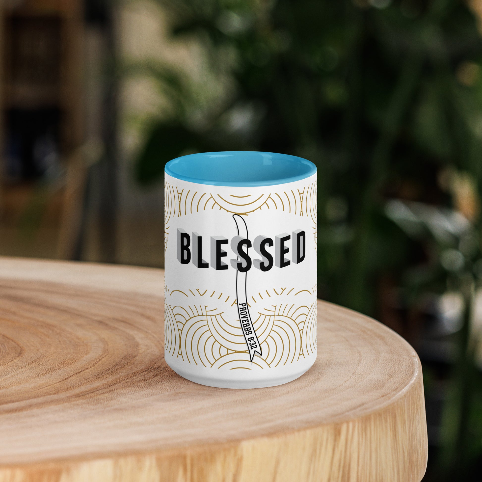 Bible study mug with colorful accents, perfect Christian gift