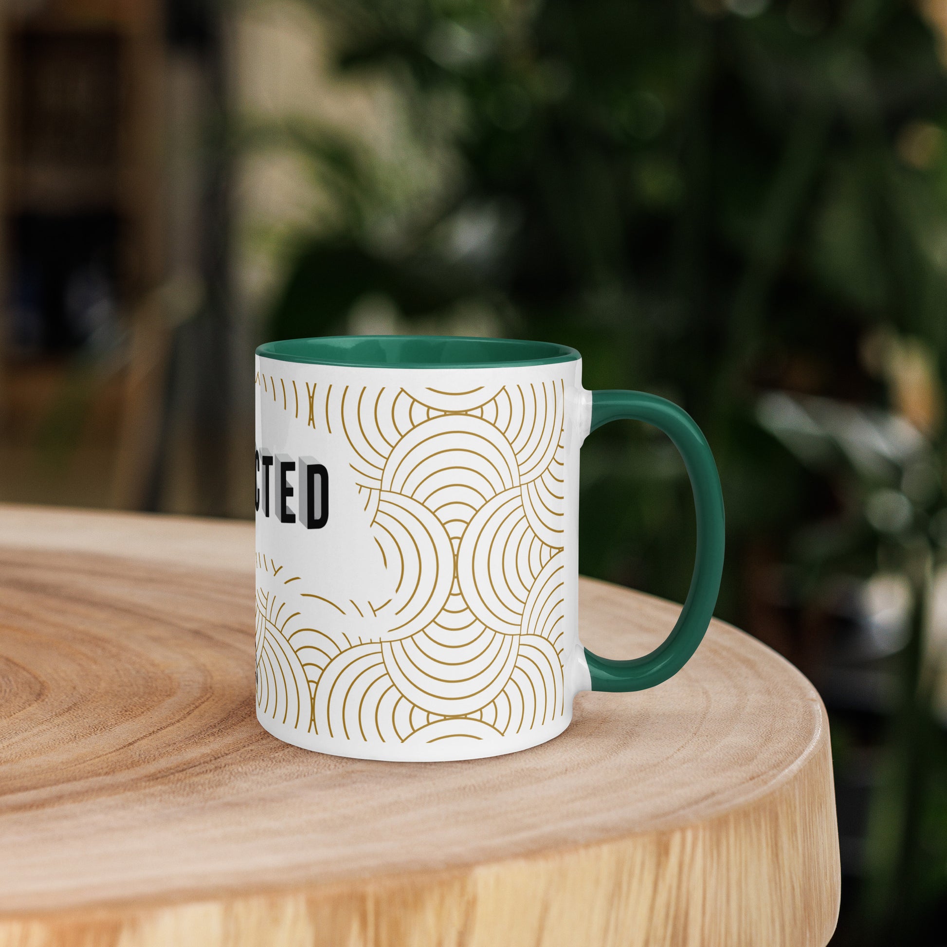 Ceramic faith mug with color inside, dishwasher and microwave safe