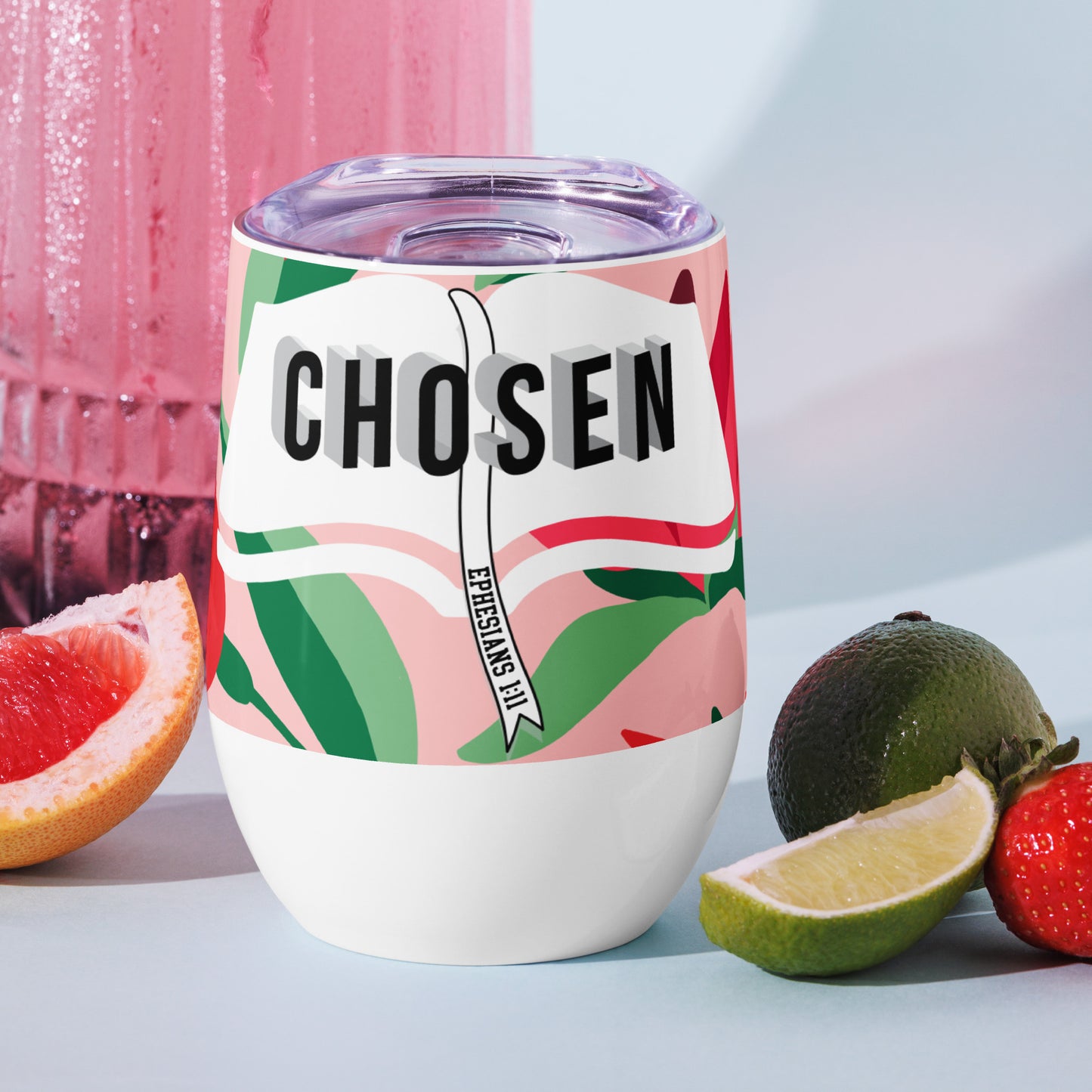Faith-based insulated juice tumbler for church events and outdoor parties