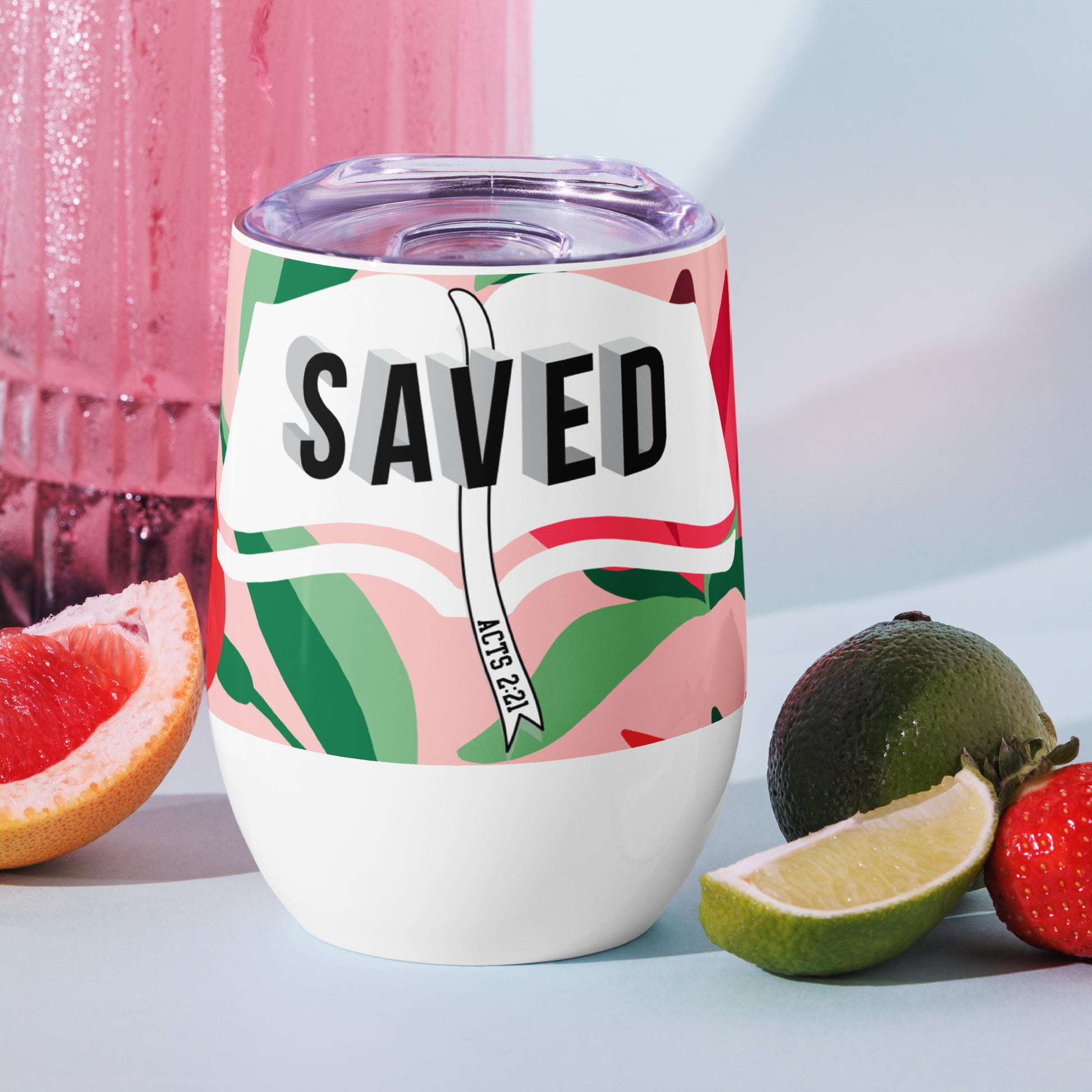 Faith-based insulated juice tumbler for church events and outdoor parties