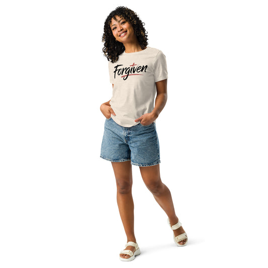 Forgiven Christian women’s relaxed t-shirt