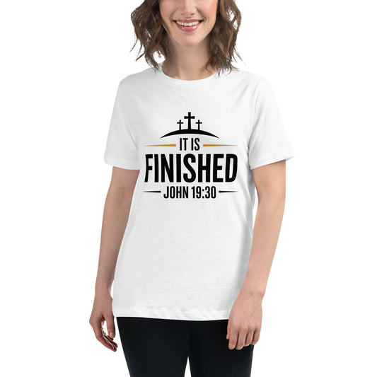 Women’s Christian t-shirt It Is Finished John 19:30