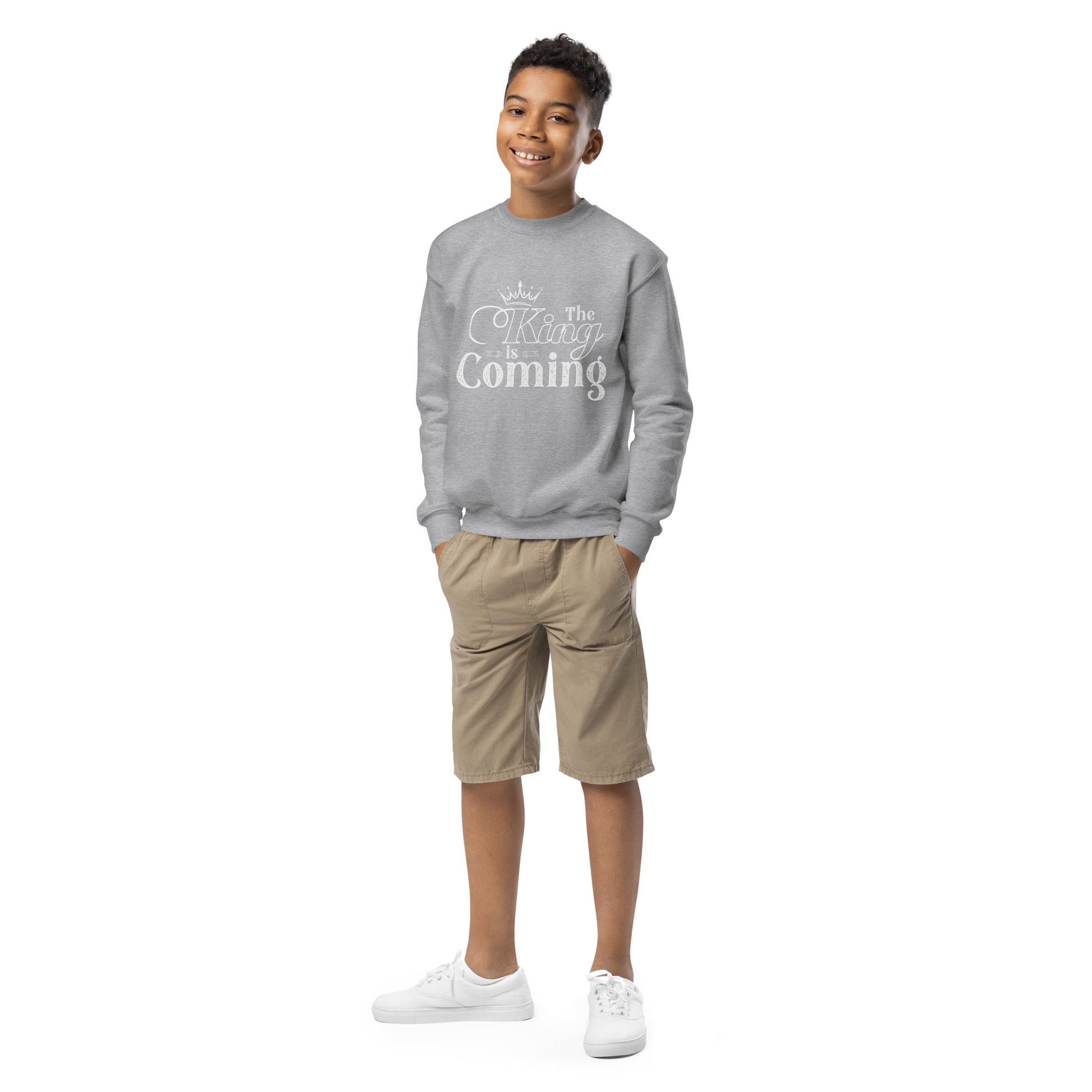 Soft fleece Christian sweatshirt for Sunday school and family events